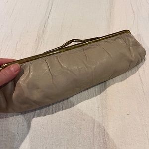 Vintage leather clutch